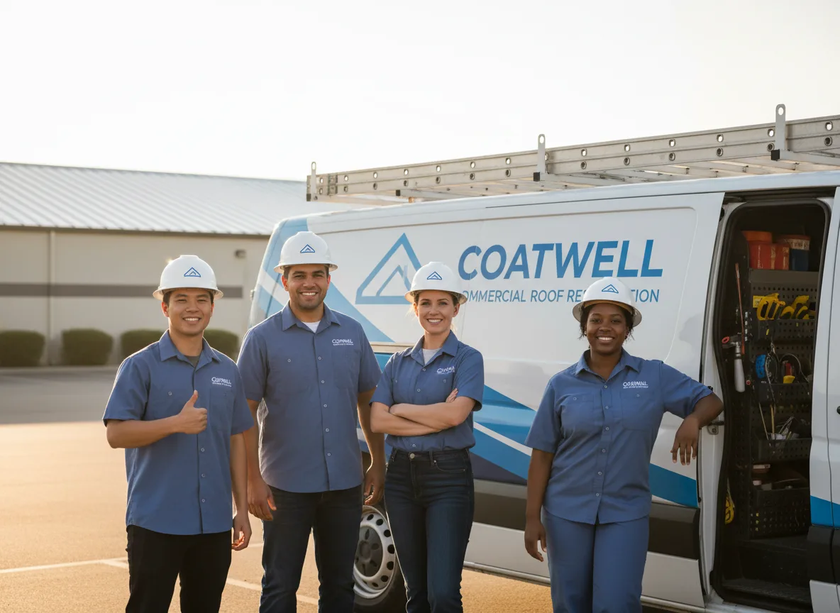 Commercial roof coating company in Paul, ID